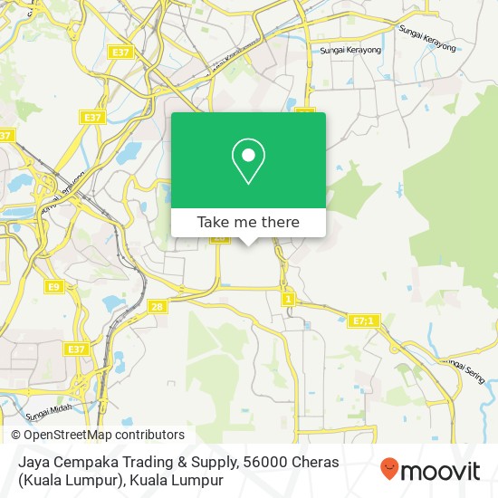 Jaya Cempaka Trading & Supply, 56000 Cheras (Kuala Lumpur) map