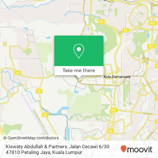 Kiswaty Abdullah & Partners, Jalan Cecawi 6 / 30 47810 Petaling Jaya map