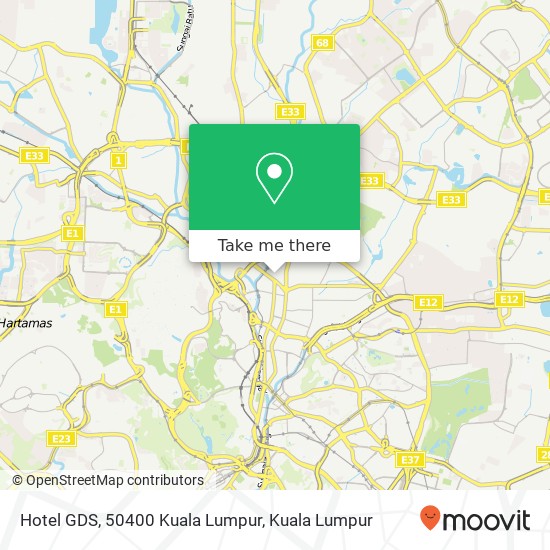 Hotel GDS, 50400 Kuala Lumpur map