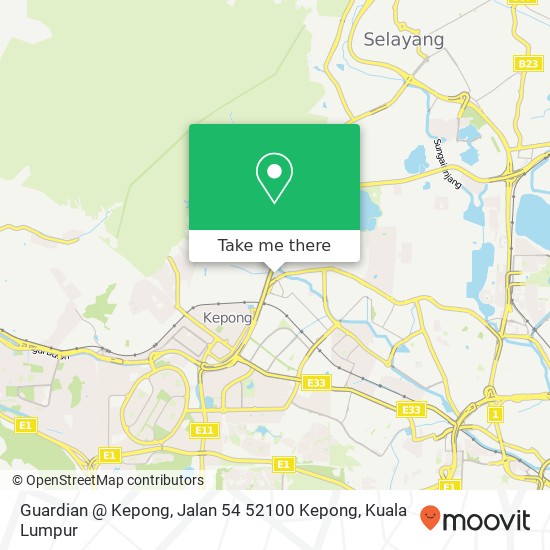 Guardian @ Kepong, Jalan 54 52100 Kepong map