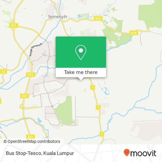 Bus Stop-Tesco map