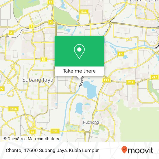 Chanto, 47600 Subang Jaya map