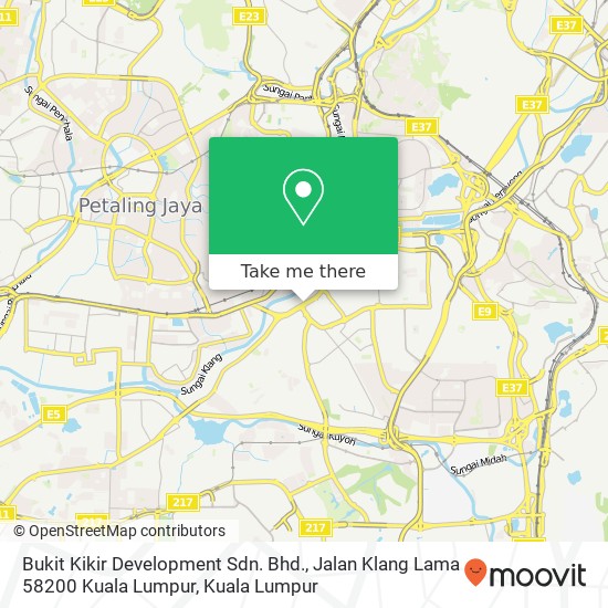 Bukit Kikir Development Sdn. Bhd., Jalan Klang Lama 58200 Kuala Lumpur map