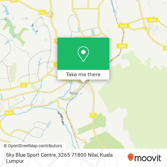 Sky Blue Sport Centre, 3265 71800 Nilai map