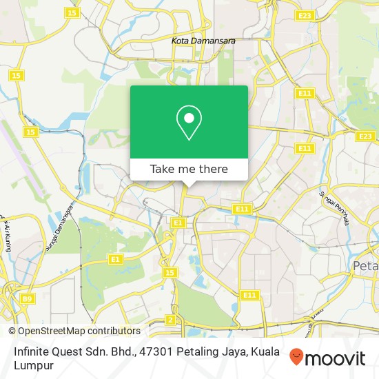 Infinite Quest Sdn. Bhd., 47301 Petaling Jaya map