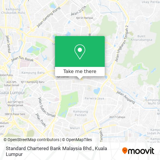 Standard Chartered Bank Malaysia Bhd. map
