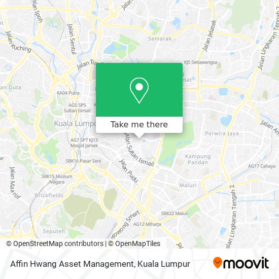 Affin Hwang Asset Management map