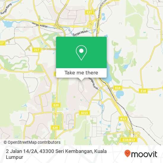 Peta 2 Jalan 14 / 2A, 43300 Seri Kembangan