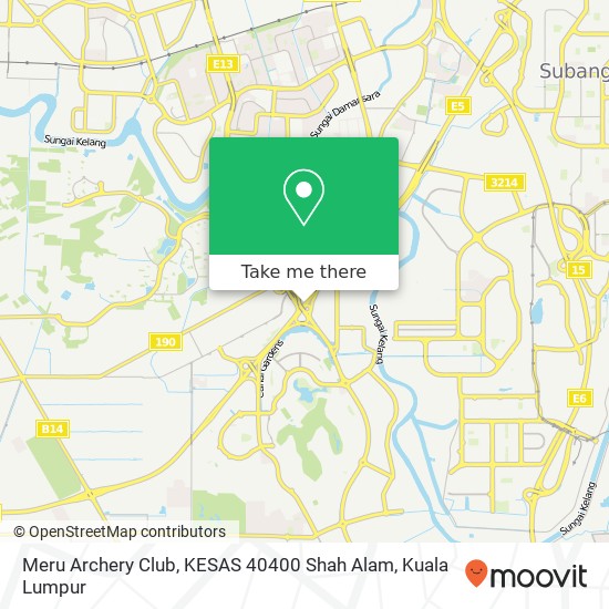Meru Archery Club, KESAS 40400 Shah Alam map