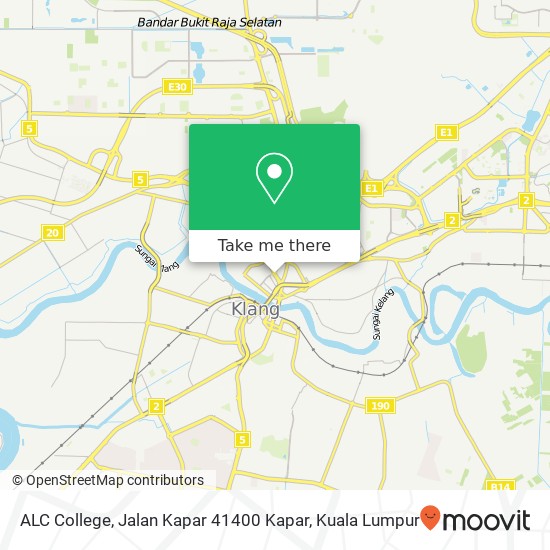ALC College, Jalan Kapar 41400 Kapar map