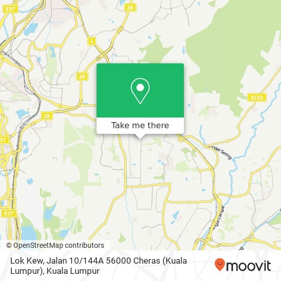 Peta Lok Kew, Jalan 10 / 144A 56000 Cheras (Kuala Lumpur)