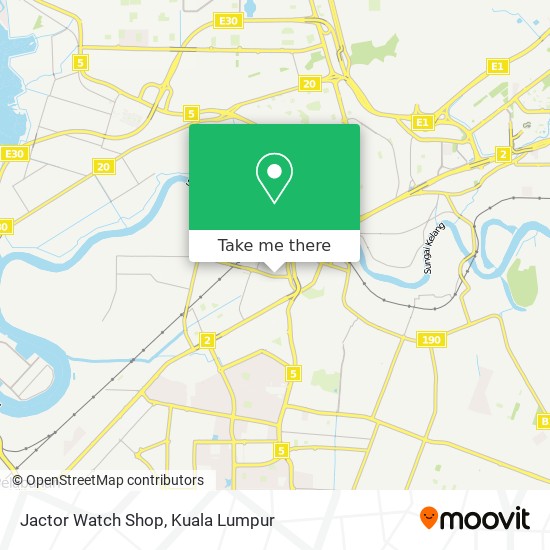 Jactor Watch Shop map