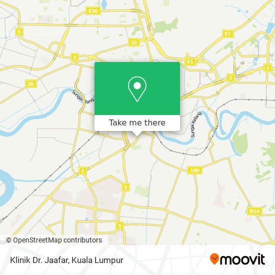 Klinik Dr. Jaafar map