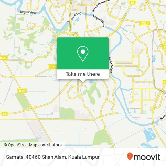Samata, 40460 Shah Alam map