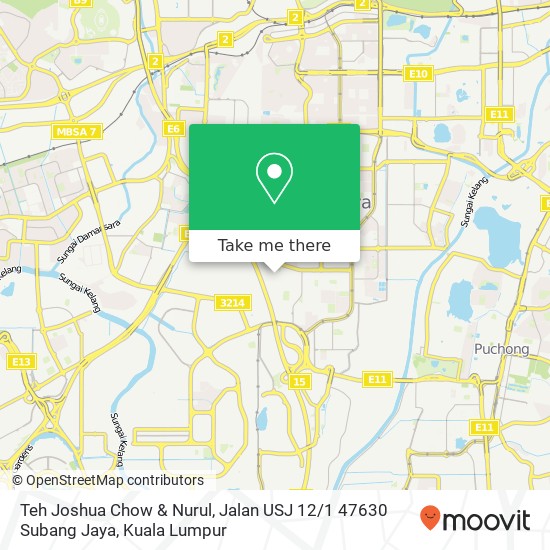 Teh Joshua Chow & Nurul, Jalan USJ 12 / 1 47630 Subang Jaya map