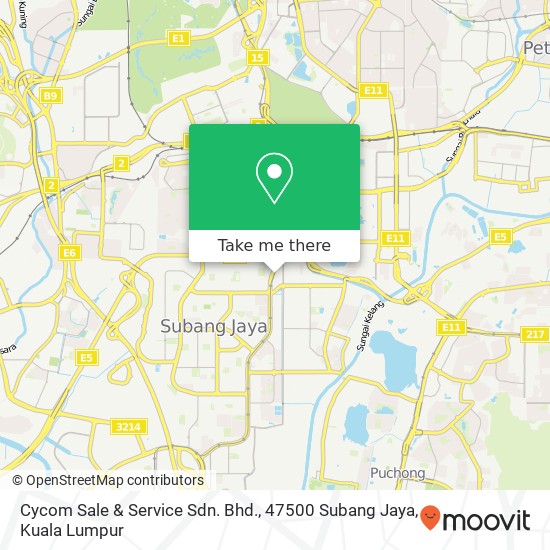 Cycom Sale & Service Sdn. Bhd., 47500 Subang Jaya map