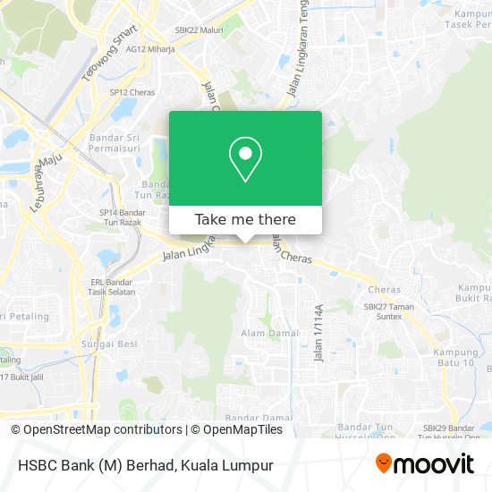 HSBC Bank (M) Berhad map