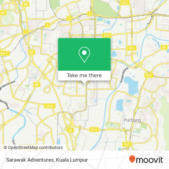 Sarawak Adventures map