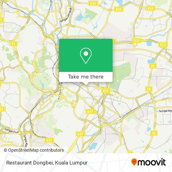 Restaurant Dongbei map