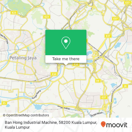 Peta Ban Hong Industrial Machine, 58200 Kuala Lumpur