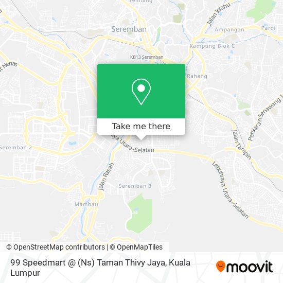 99 Speedmart @ (Ns) Taman Thivy Jaya map