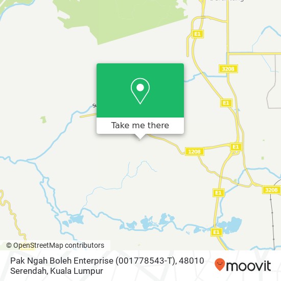 Pak Ngah Boleh Enterprise (001778543-T), 48010 Serendah map