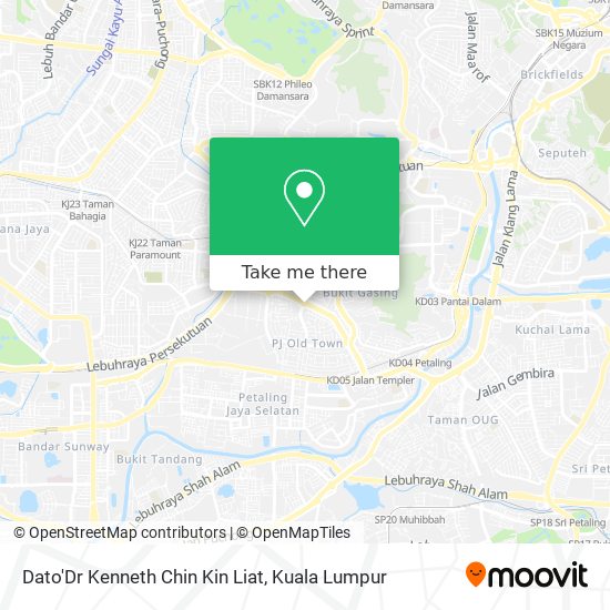 Dato'Dr Kenneth Chin Kin Liat map