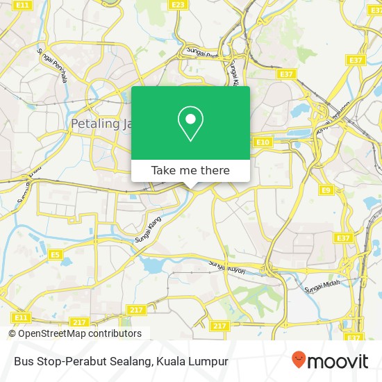 Bus Stop-Perabut Sealang map