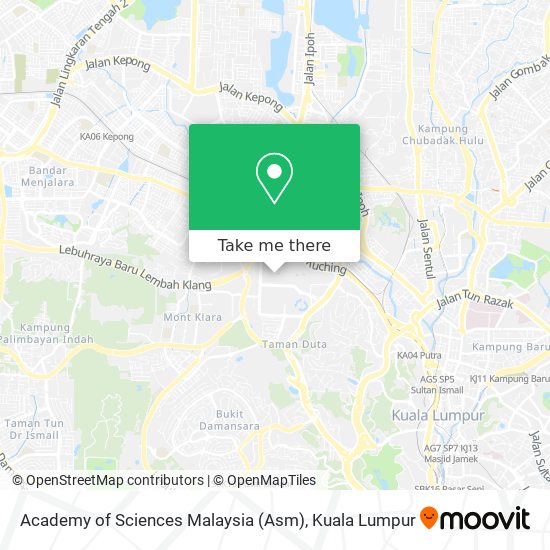 Peta Academy of Sciences Malaysia (Asm)