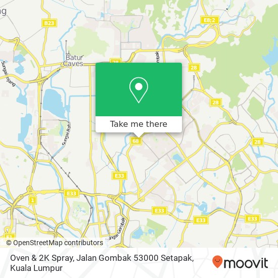 Oven & 2K Spray, Jalan Gombak 53000 Setapak map