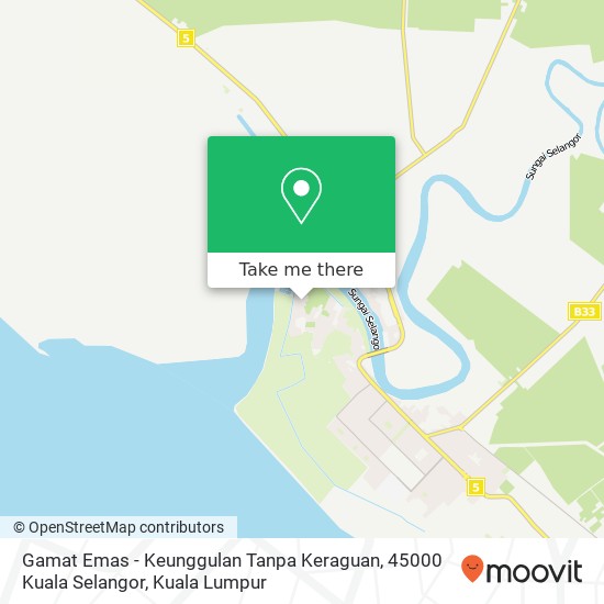 Peta Gamat Emas - Keunggulan Tanpa Keraguan, 45000 Kuala Selangor