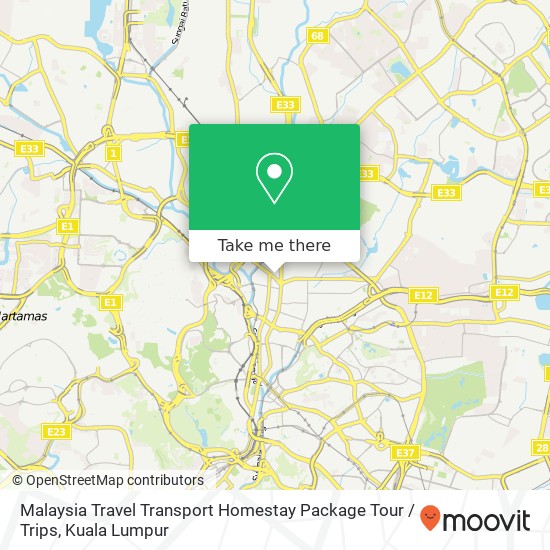 Malaysia Travel Transport Homestay Package Tour / Trips map