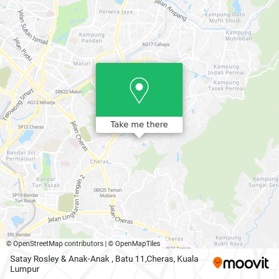 Satay Rosley & Anak-Anak , Batu 11,Cheras map