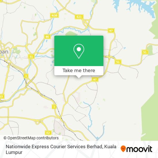 Nationwide Express Courier Services Berhad map