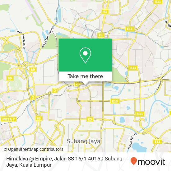 Peta Himalaya @ Empire, Jalan SS 16 / 1 40150 Subang Jaya