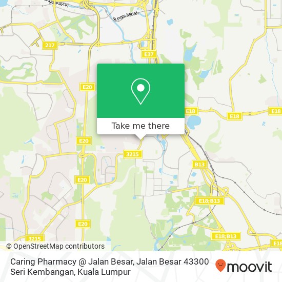 Caring Pharmacy @ Jalan Besar, Jalan Besar 43300 Seri Kembangan map