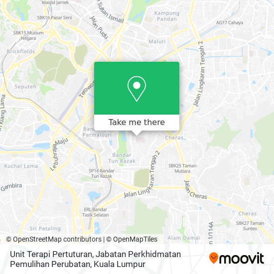 Unit Terapi Pertuturan, Jabatan Perkhidmatan Pemulihan Perubatan map