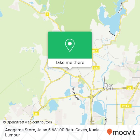 Peta Anggama Store, Jalan 5 68100 Batu Caves