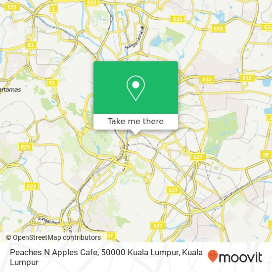 Peaches N Apples Cafe, 50000 Kuala Lumpur map
