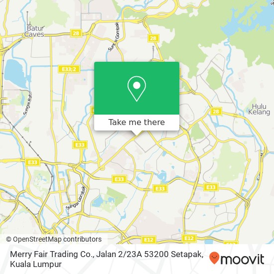 Merry Fair Trading Co., Jalan 2 / 23A 53200 Setapak map