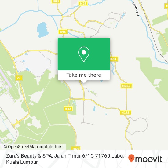 Zara's Beauty & SPA, Jalan Timur 6 / 1C 71760 Labu map