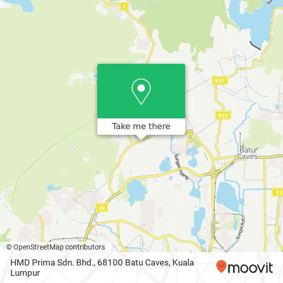Peta HMD Prima Sdn. Bhd., 68100 Batu Caves