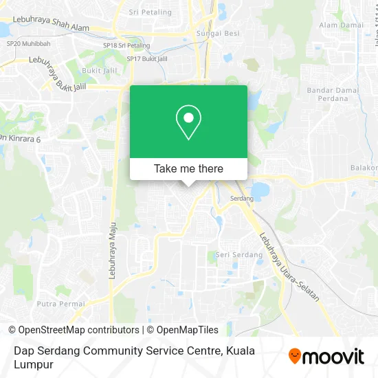 Dap Serdang Community Service Centre map