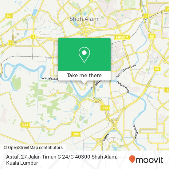 Peta Astaf, 27 Jalan Timun C 24 / C 40300 Shah Alam