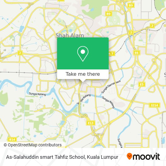 As-Salahuddin smart Tahfiz School map