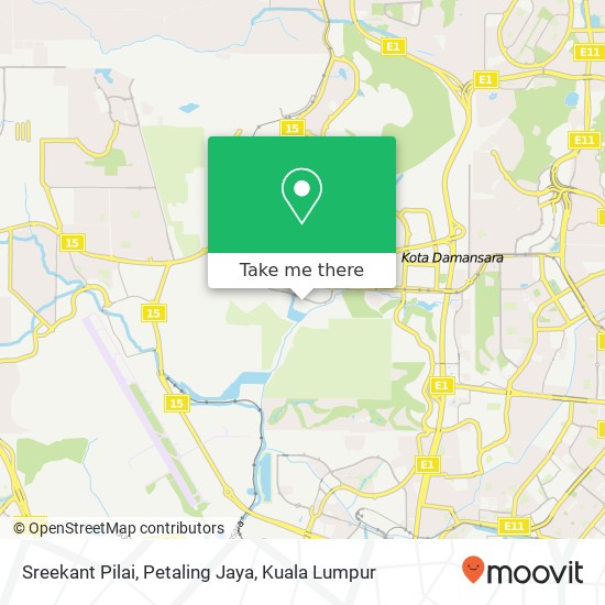 Sreekant Pilai, Petaling Jaya map