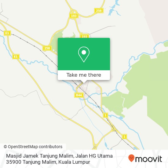 Masjid Jamek Tanjung Malim, Jalan HG Utama 35900 Tanjung Malim map