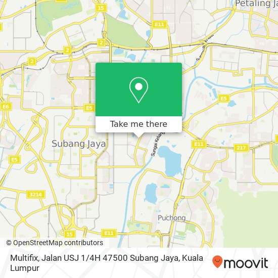 Multifix, Jalan USJ 1 / 4H 47500 Subang Jaya map