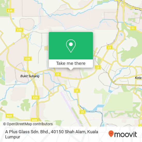 A Plus Glass Sdn. Bhd., 40150 Shah Alam map