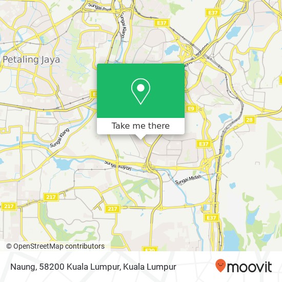 Naung, 58200 Kuala Lumpur map